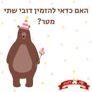האם כדאי להזמין דובי שתי מטר